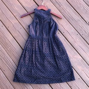 Navy spring dress